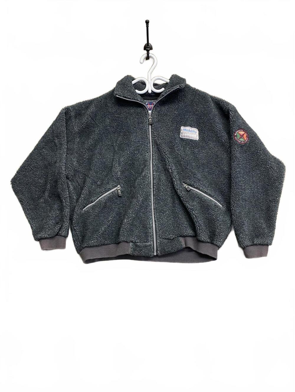 Vintage Y2k Mondetta Sport Sherpa Fleece Full-Zip Jacket Mobility Canada Sz M